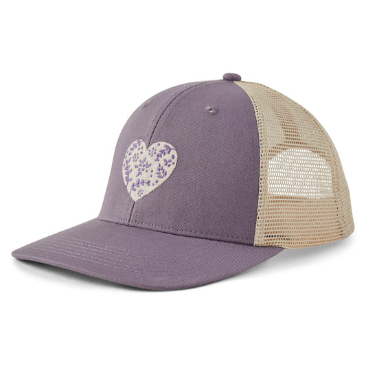 Adult Unisex Woodcut Heart Trucker