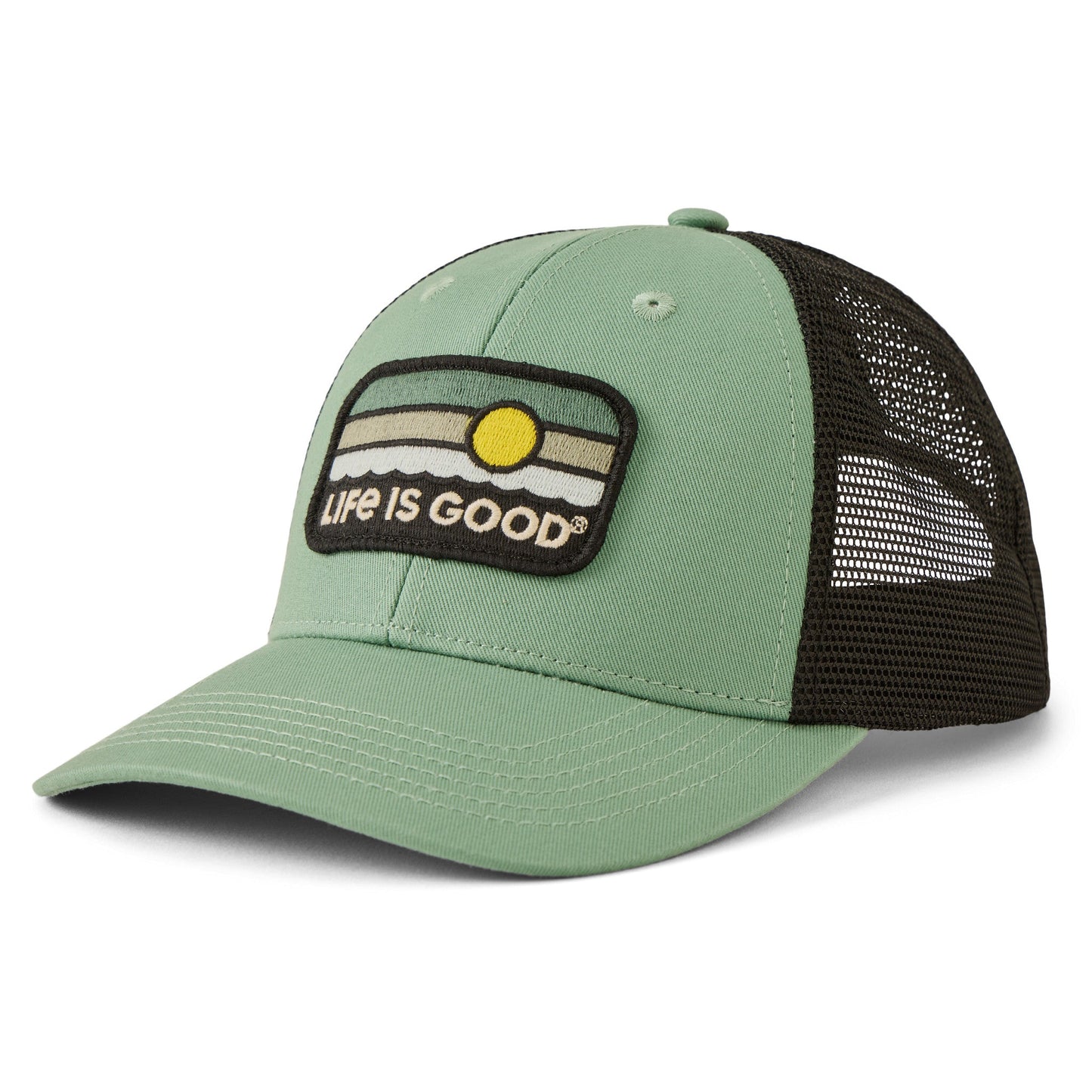 Adult Unisex Sunrise Water Stripe Trucker