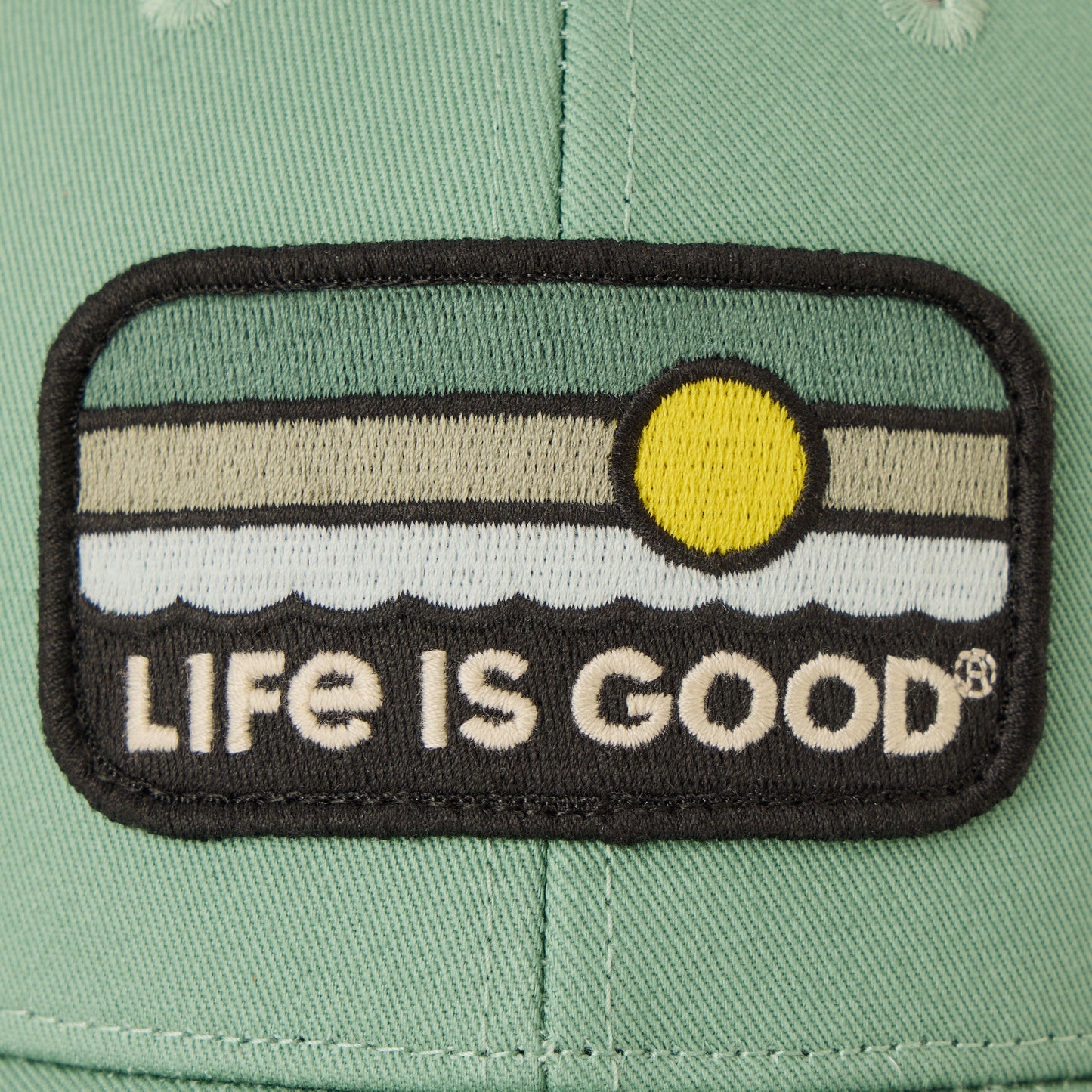 Adult Unisex Sunrise Water Stripe Trucker