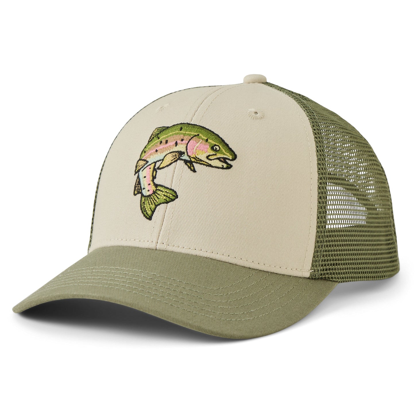 Adult Unisex Rainbow Trout Trucker
