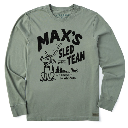 Men's Max's Sled Team Long Sleeve Crusher Tee