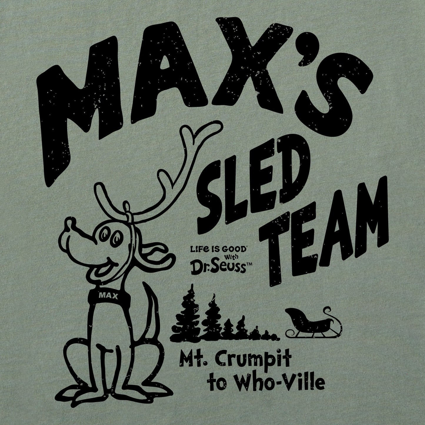 Men's Max's Sled Team Long Sleeve Crusher Tee