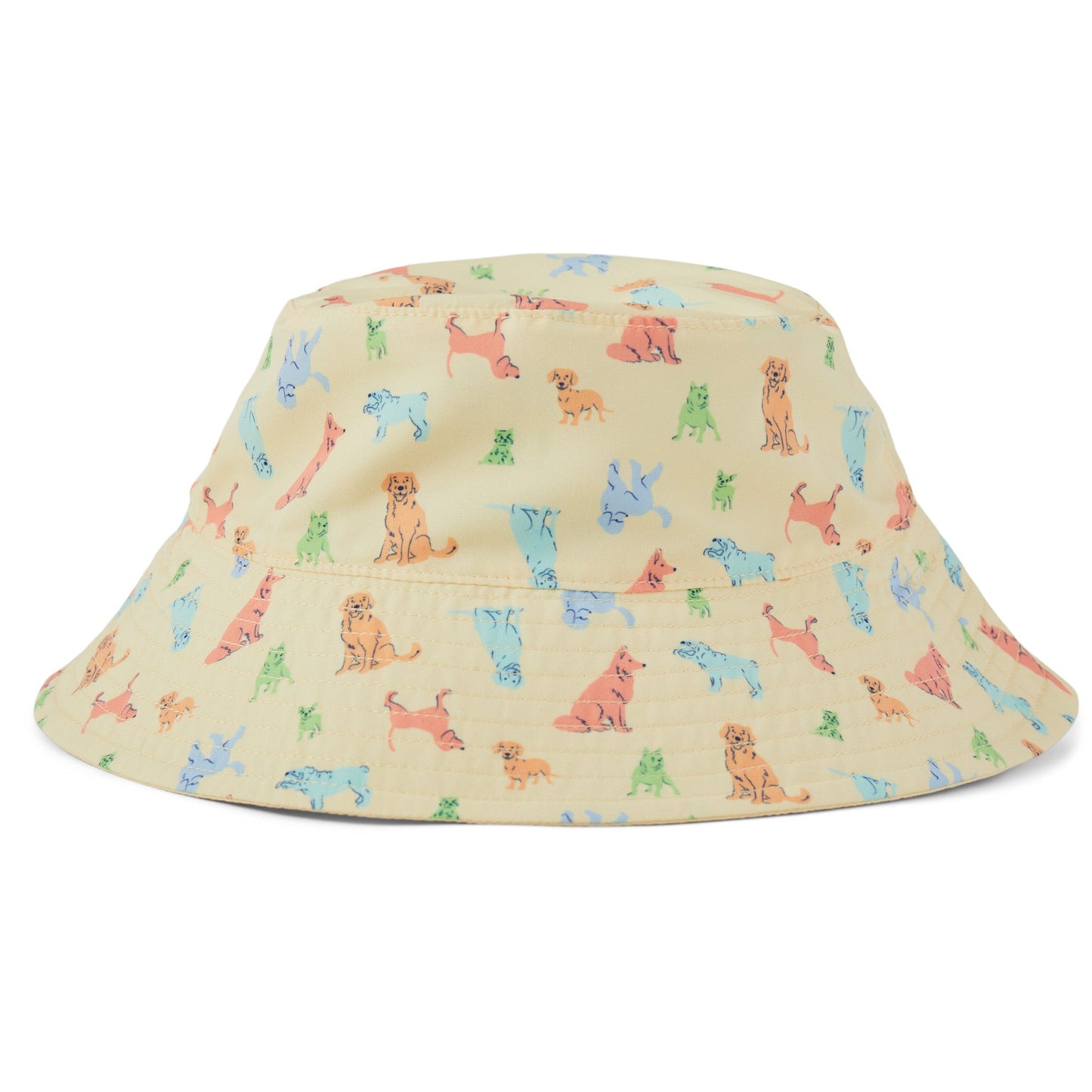 Kids Playful Dog Pattern Made in the Shade Bucket Hat