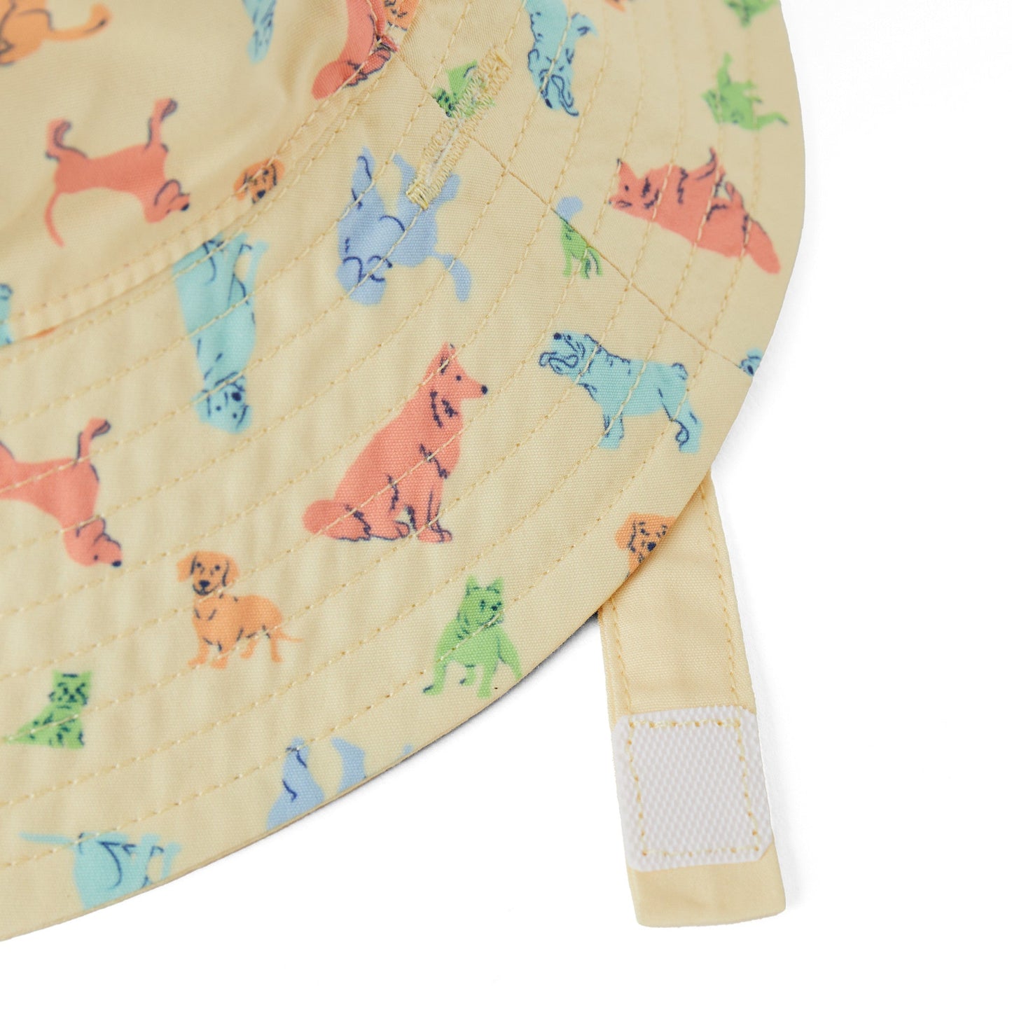 Kids Playful Dog Pattern Made in the Shade Bucket Hat