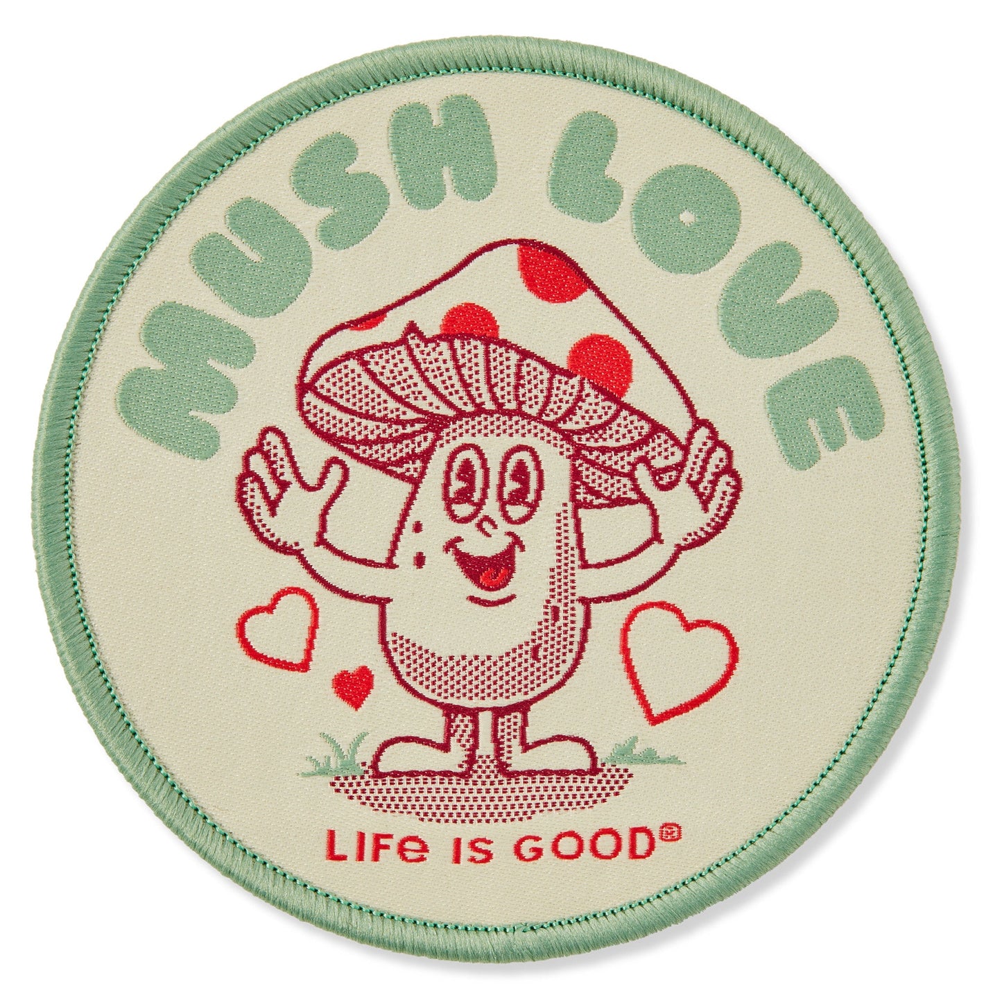 Adult Unisex Mush Love Woven Patch