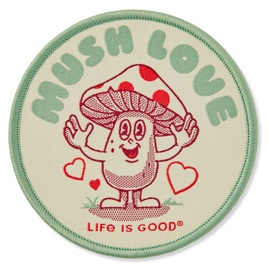 Adult Unisex Mush Love Woven Patch