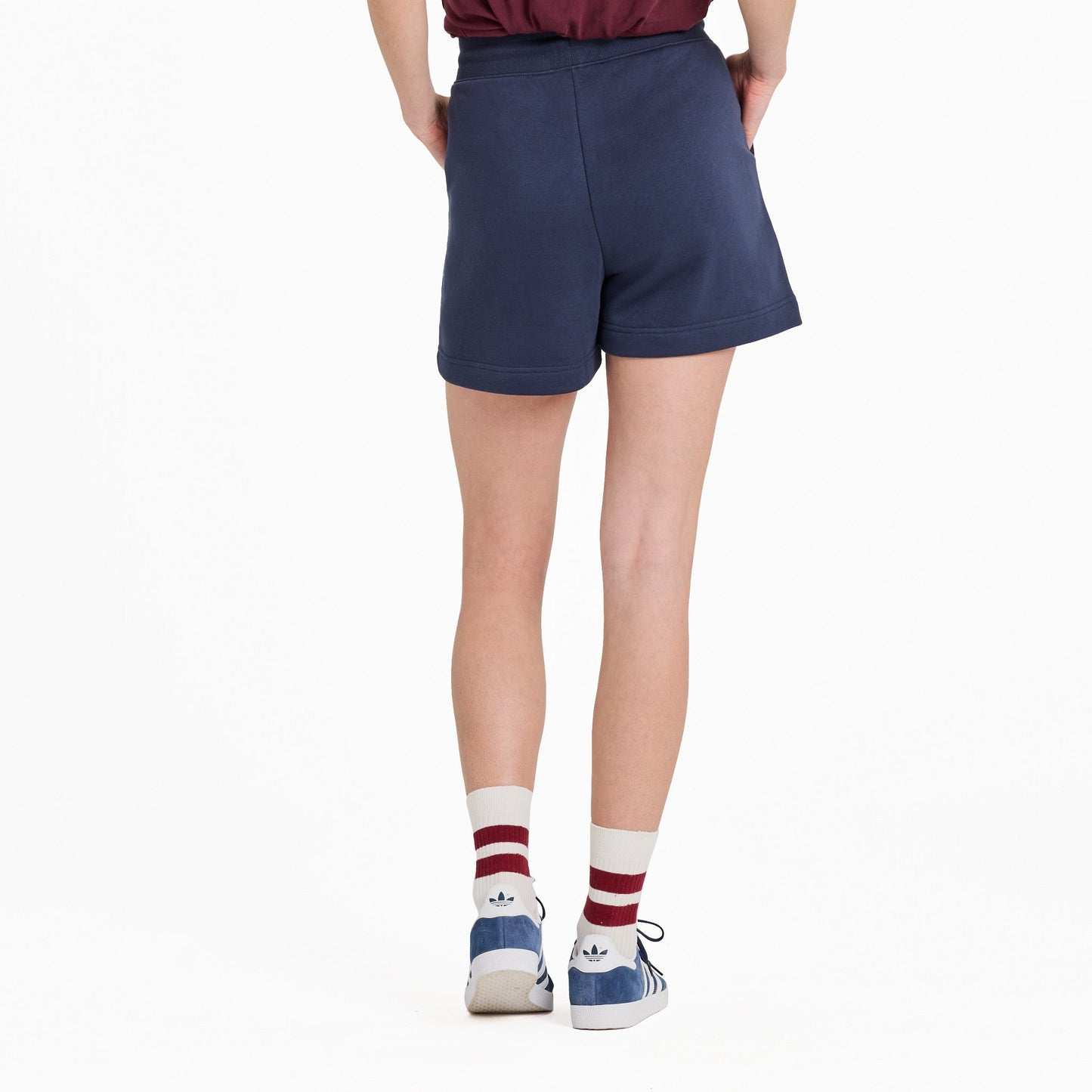 Women's Solid Good Vibes Fleece Shorts