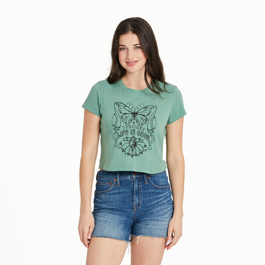 Women's Butterfly Yin Yan Crusher-LITE Shrunken Tee