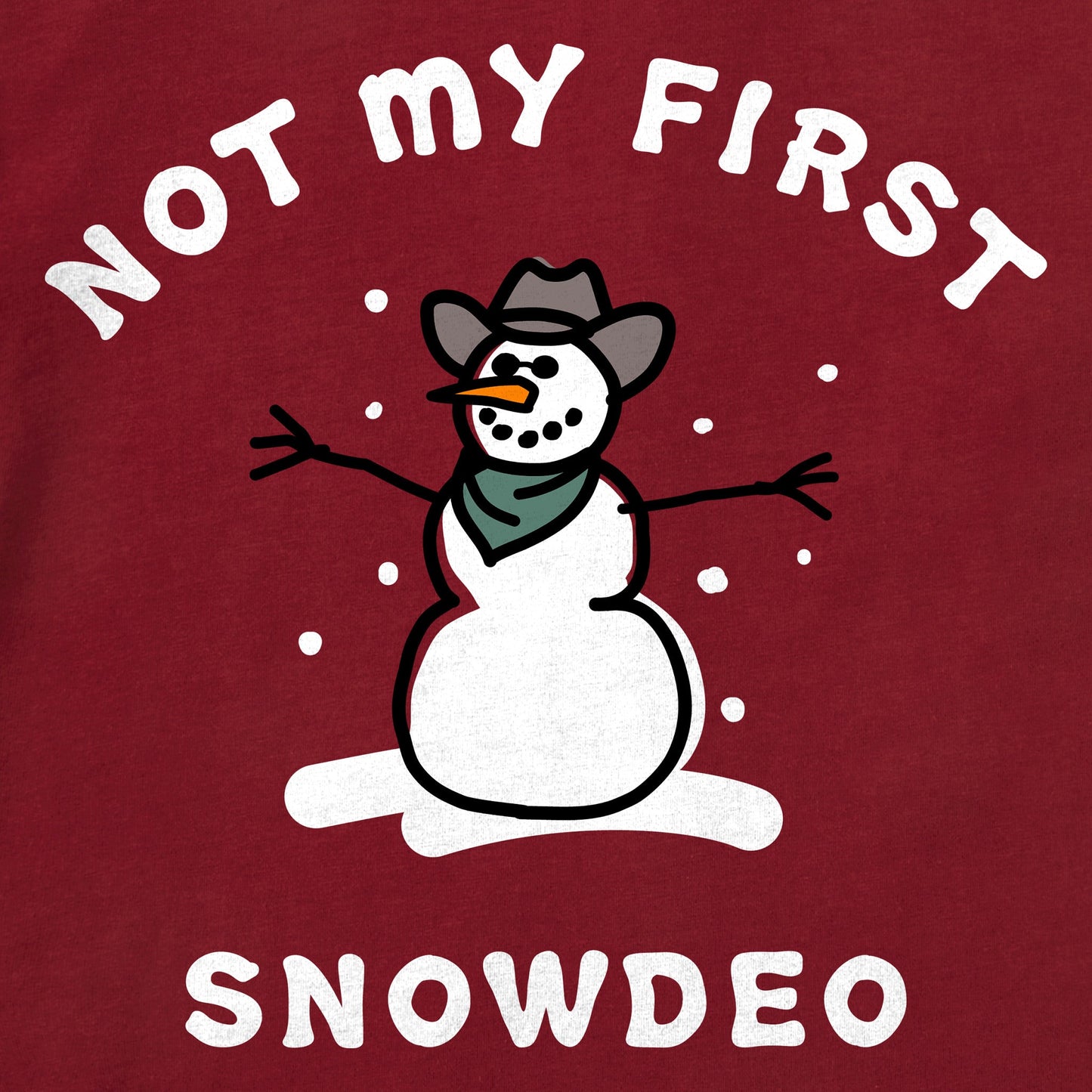 Toddler Not My First Snowdeo Long Sleeve Crusher Tee