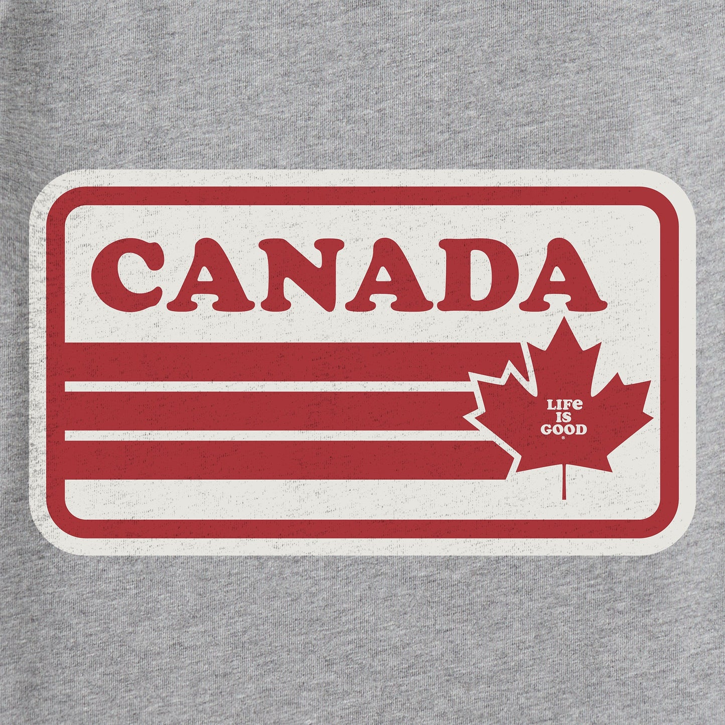 Men's Canada Maple Stripes Short Sleeve Crusher Tee