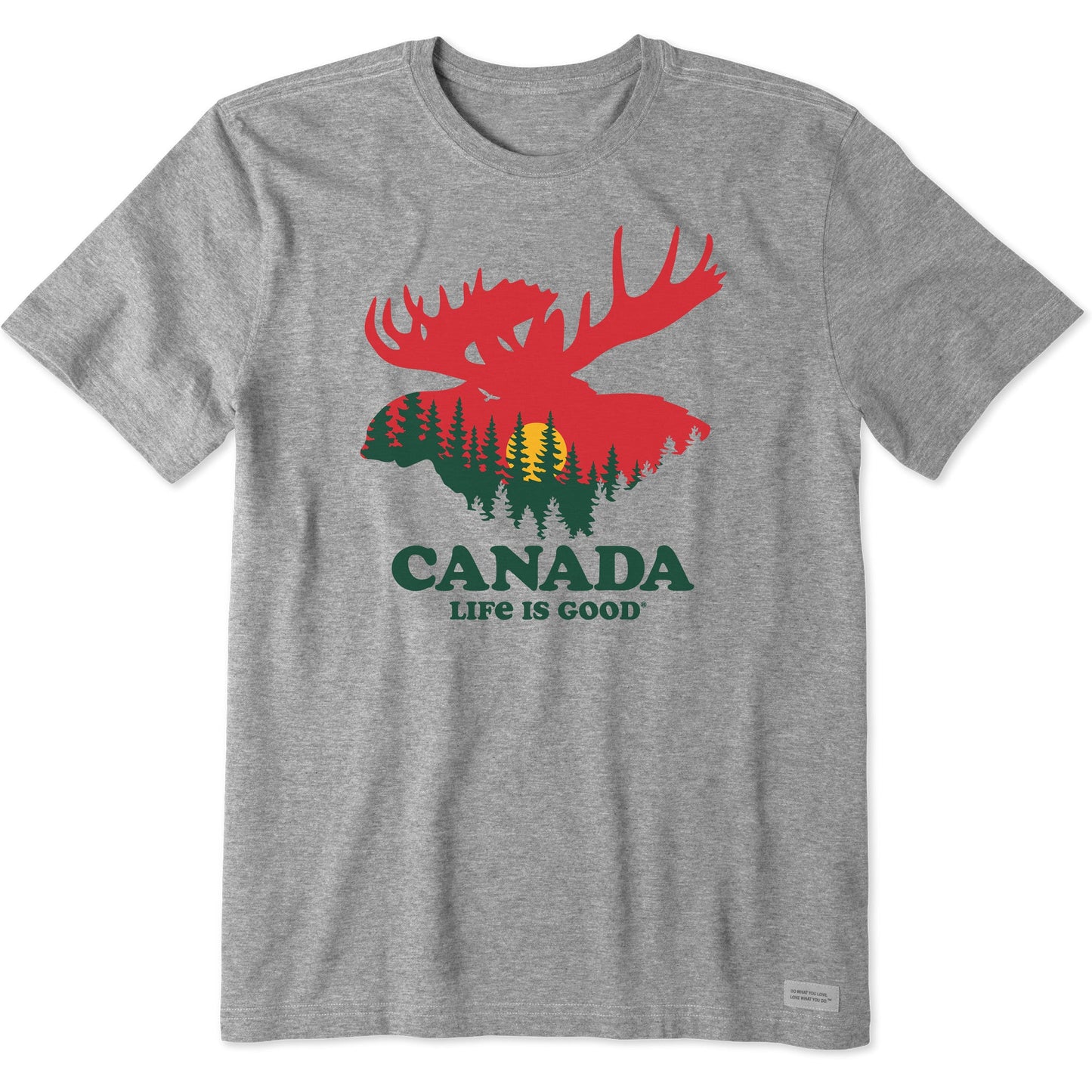 Men's Landscape Moose Canada Short Sleeve Crusher Tee