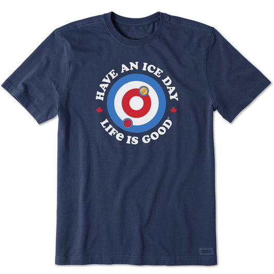 Men's Ice Day Curling Short Sleeve Crusher Tee