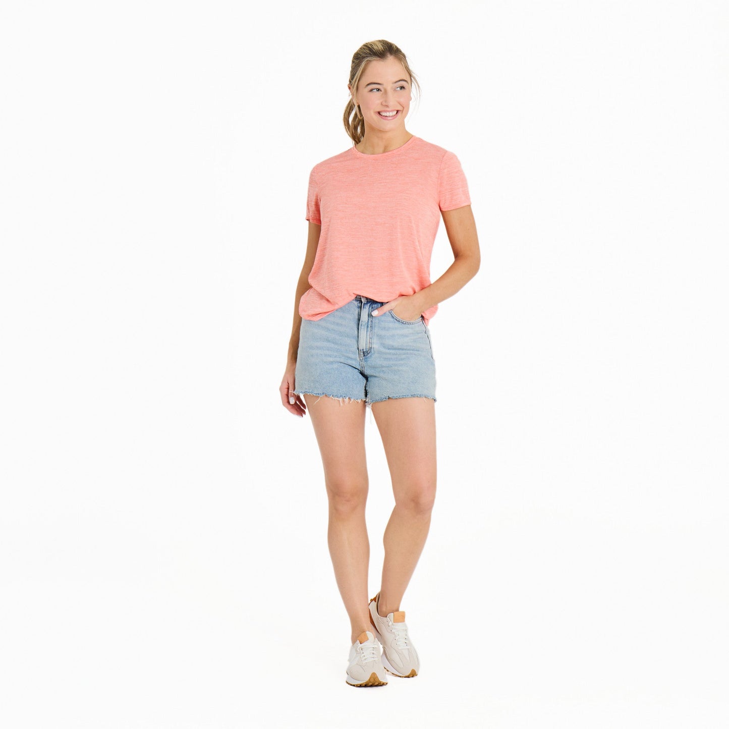 Women's Solid Short Sleeve Sun Crusher Tee