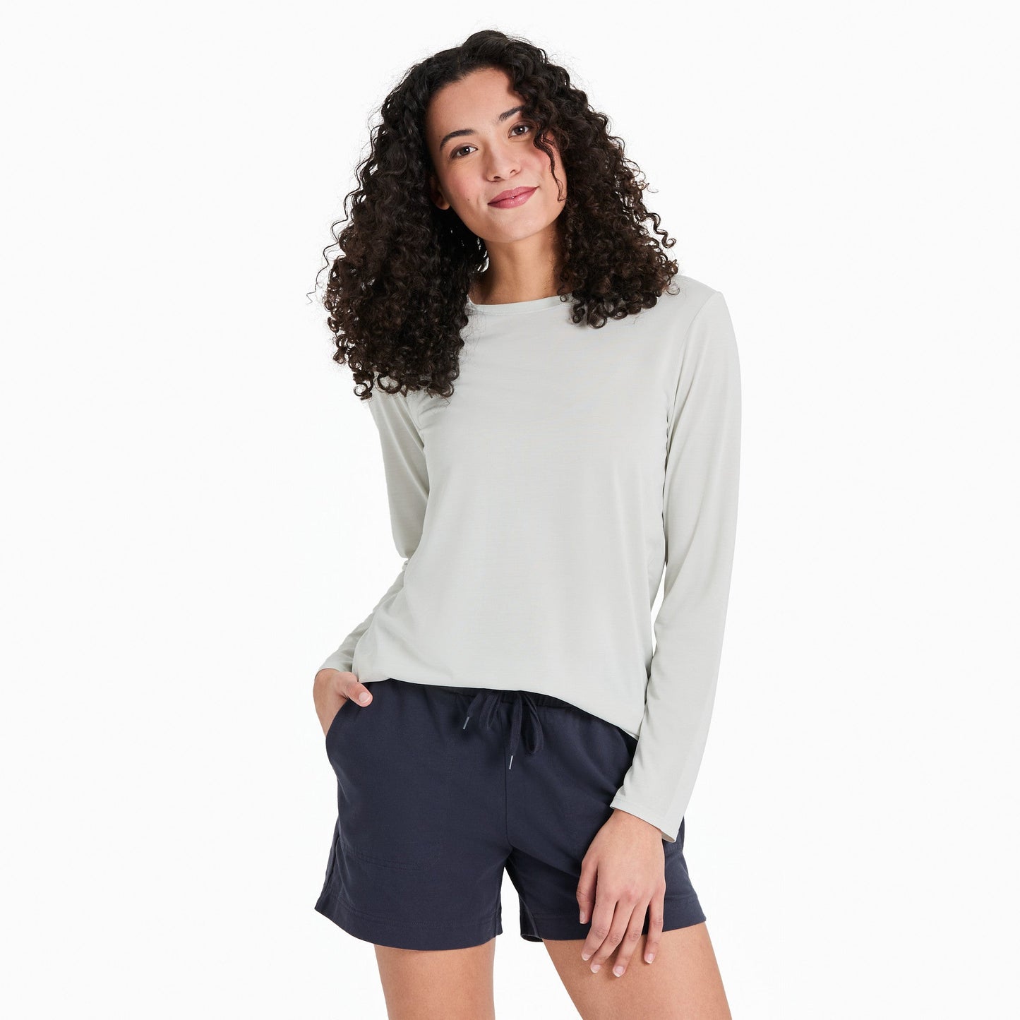 Women's Solid Long Sleeve Sun Crusher Tee