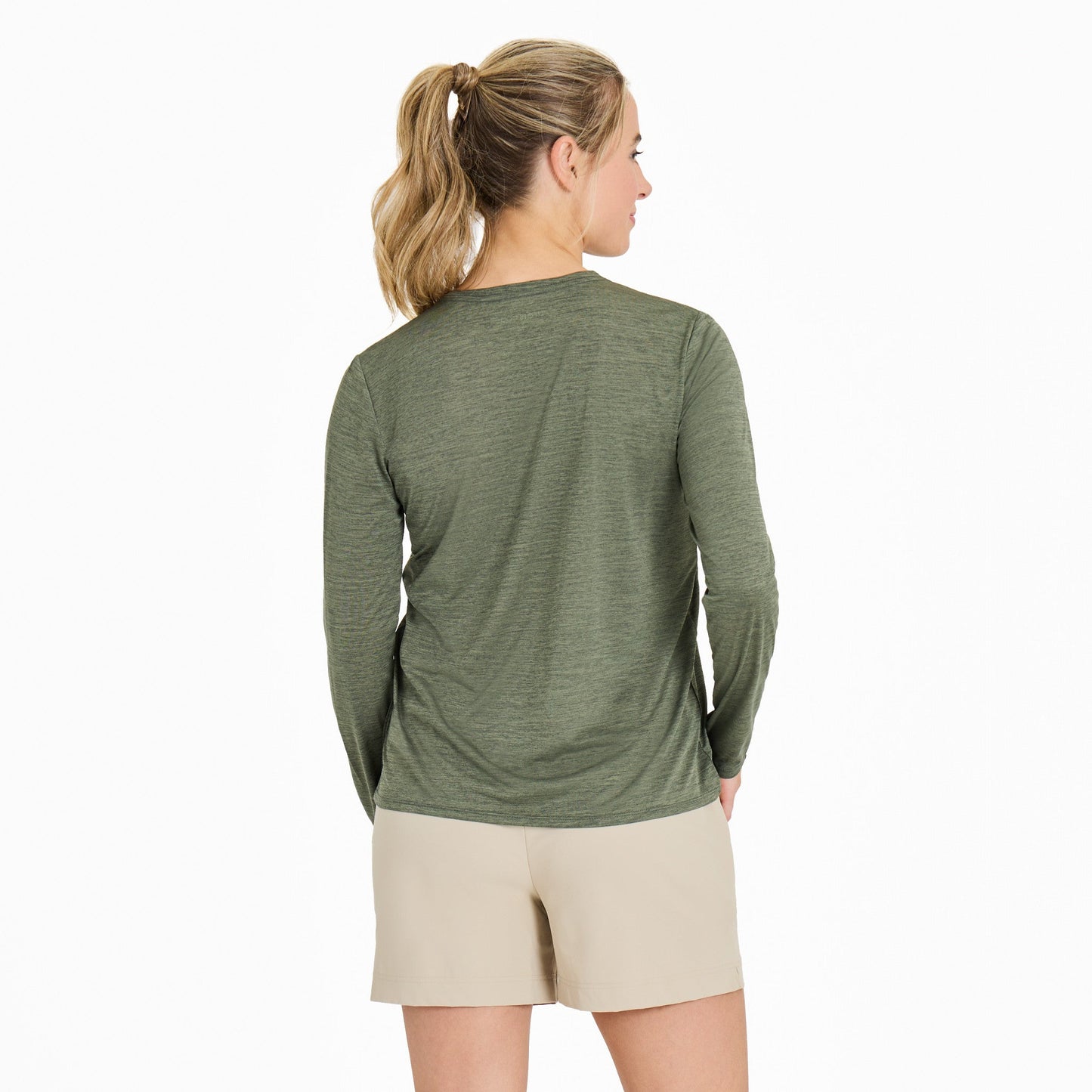 Women's Solid Long Sleeve Sun Crusher Tee