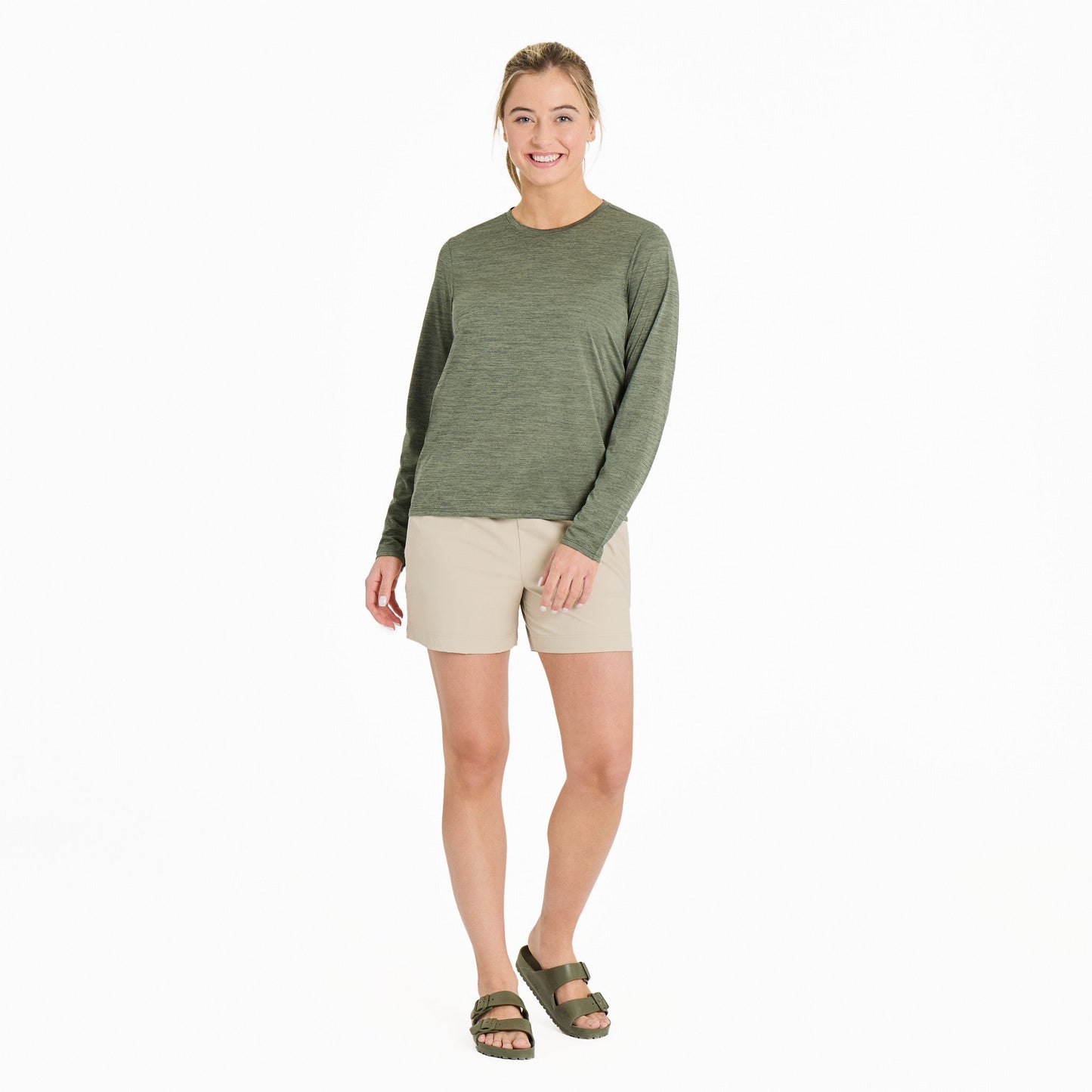 Women's Solid Long Sleeve Sun Crusher Tee