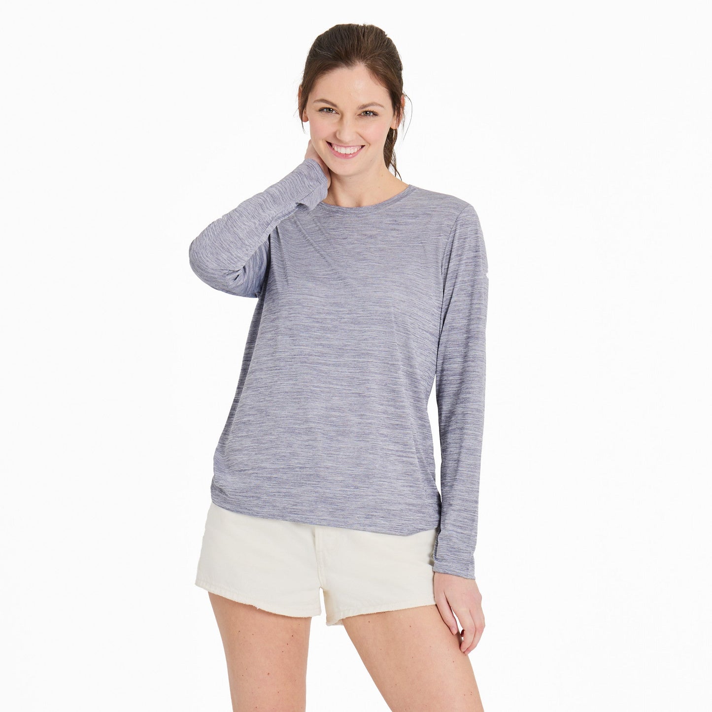 Women's Solid Long Sleeve Sun Crusher Tee