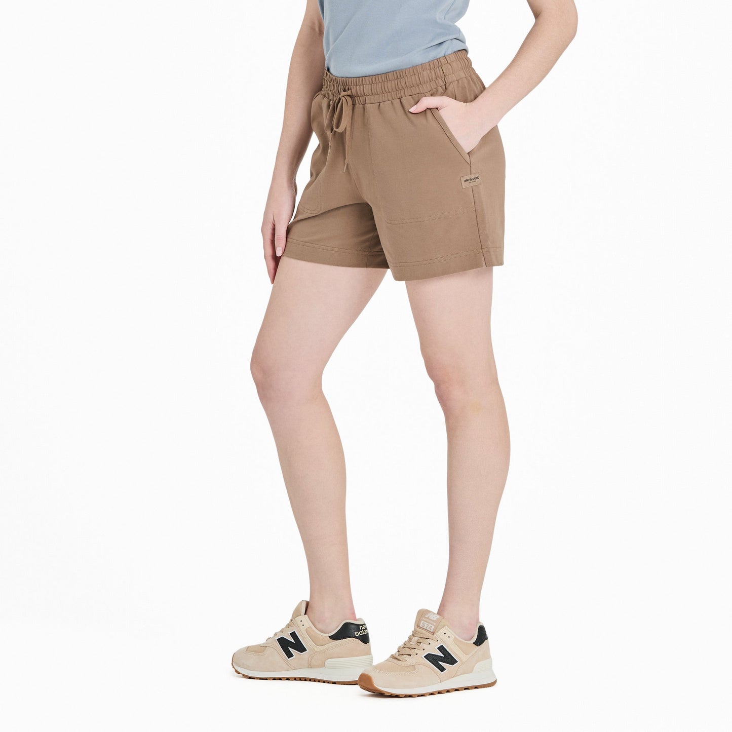 Women's Solid Crusher-FLEX Shorts