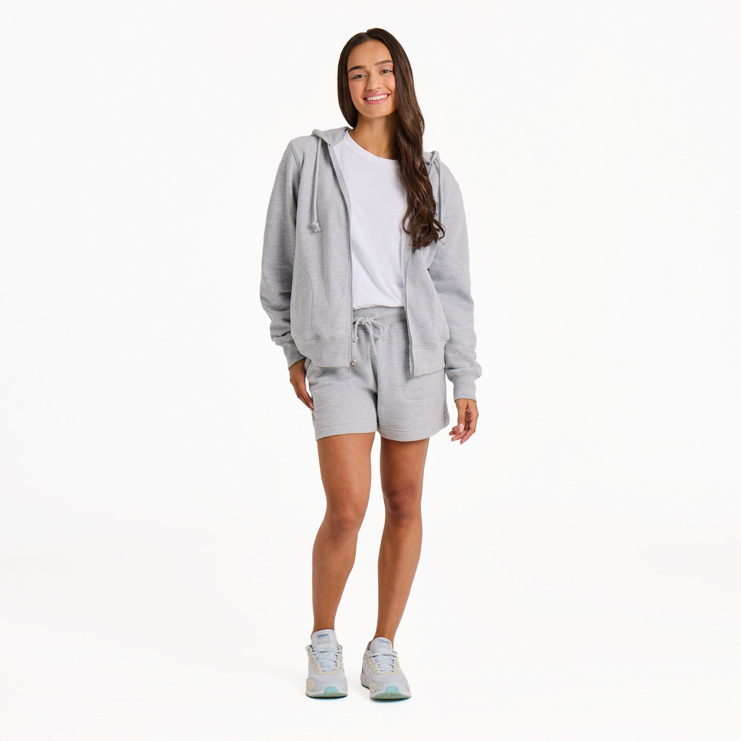 Women's Solid Good Vibes Fleece Shorts