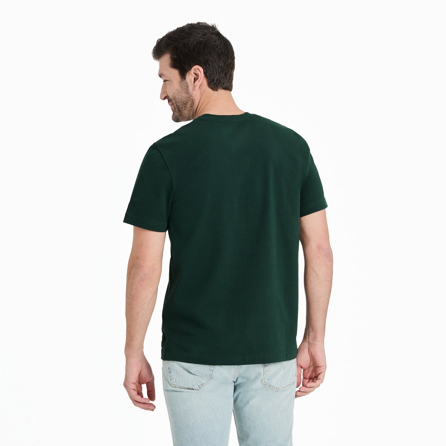 Men's Solid Short Sleeve Crusher Vee