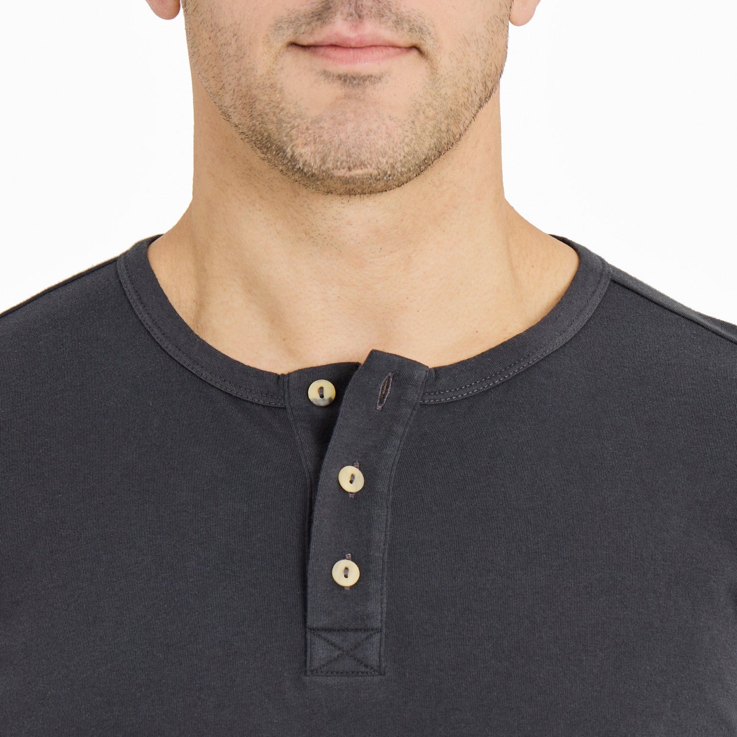 Men's Solid Long Sleeve Crusher-LITE Slim Fit Henley