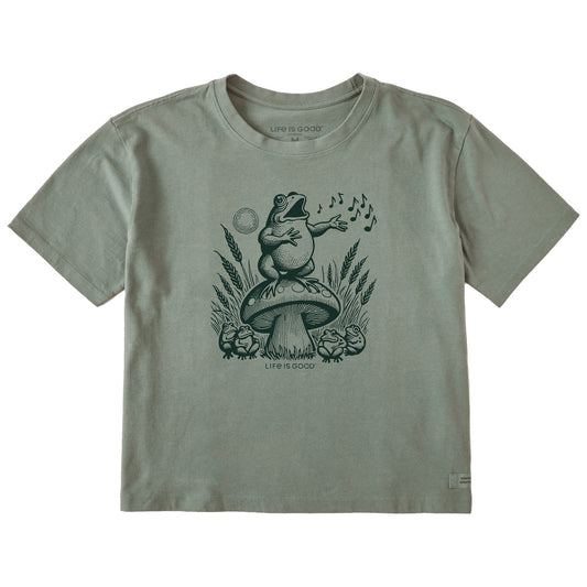 Women's Frog Solo Short Sleeve Crusher Boxy Tee