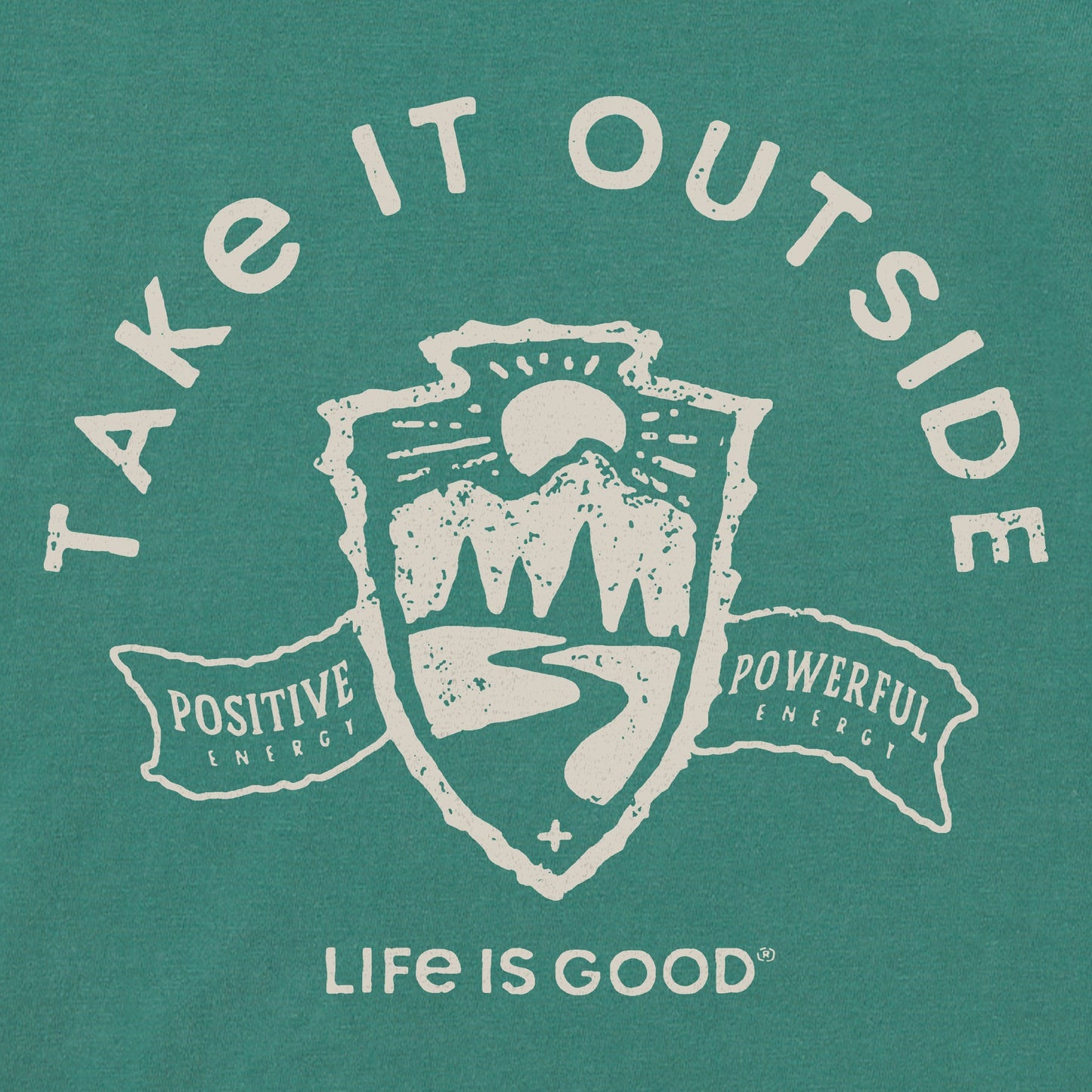 Women's Take it Outside Emblem Short Sleeve Crusher Boxy Tee