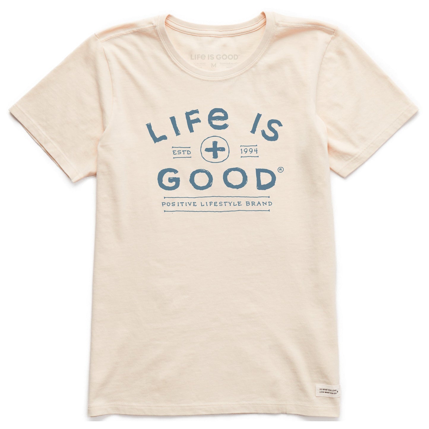 Women's Positive Lifestyle Plus Sign Short Sleeve Crusher Tee