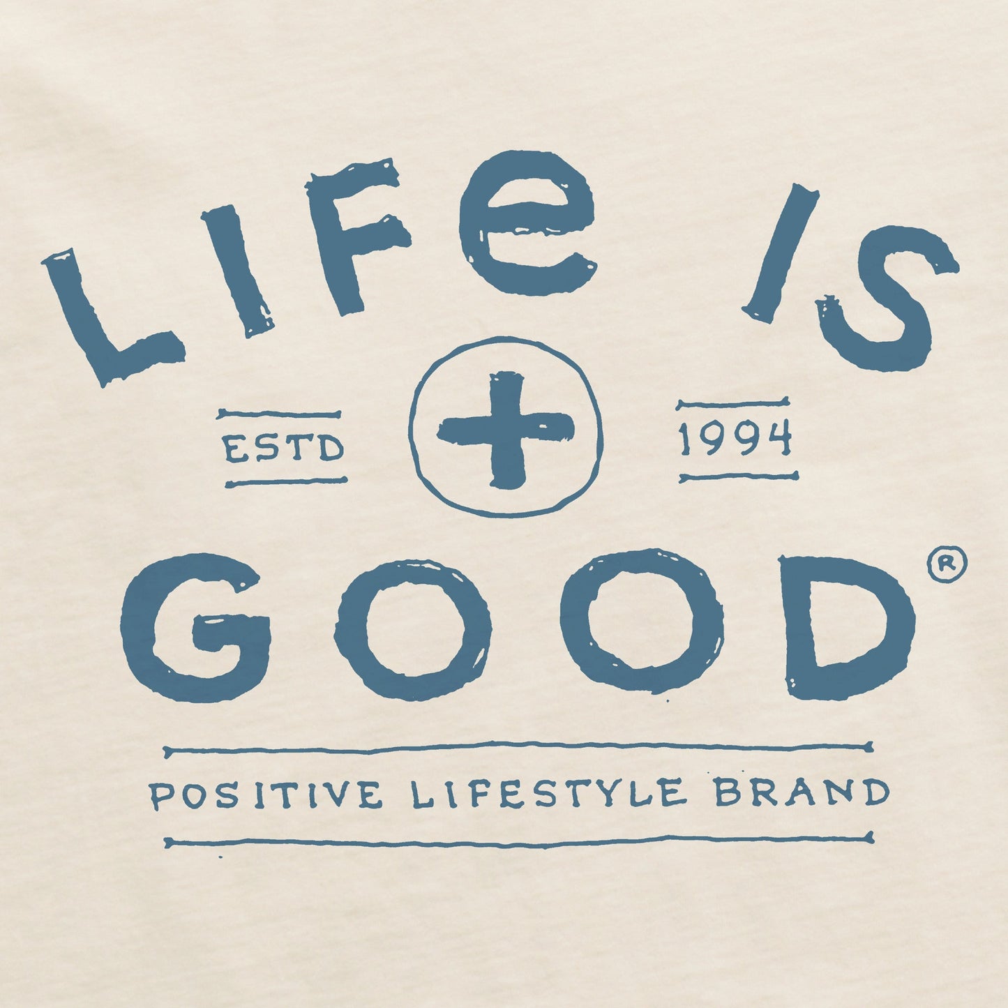 Women's Positive Lifestyle Plus Sign Short Sleeve Crusher Tee