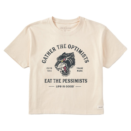 Women's Gather Panther Short Sleeve Crusher Boxy Tee