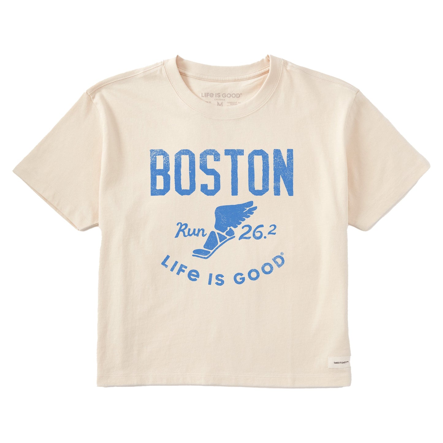 Women's Boston 26.2 Wings Short Sleeve Crusher Boxy Tee