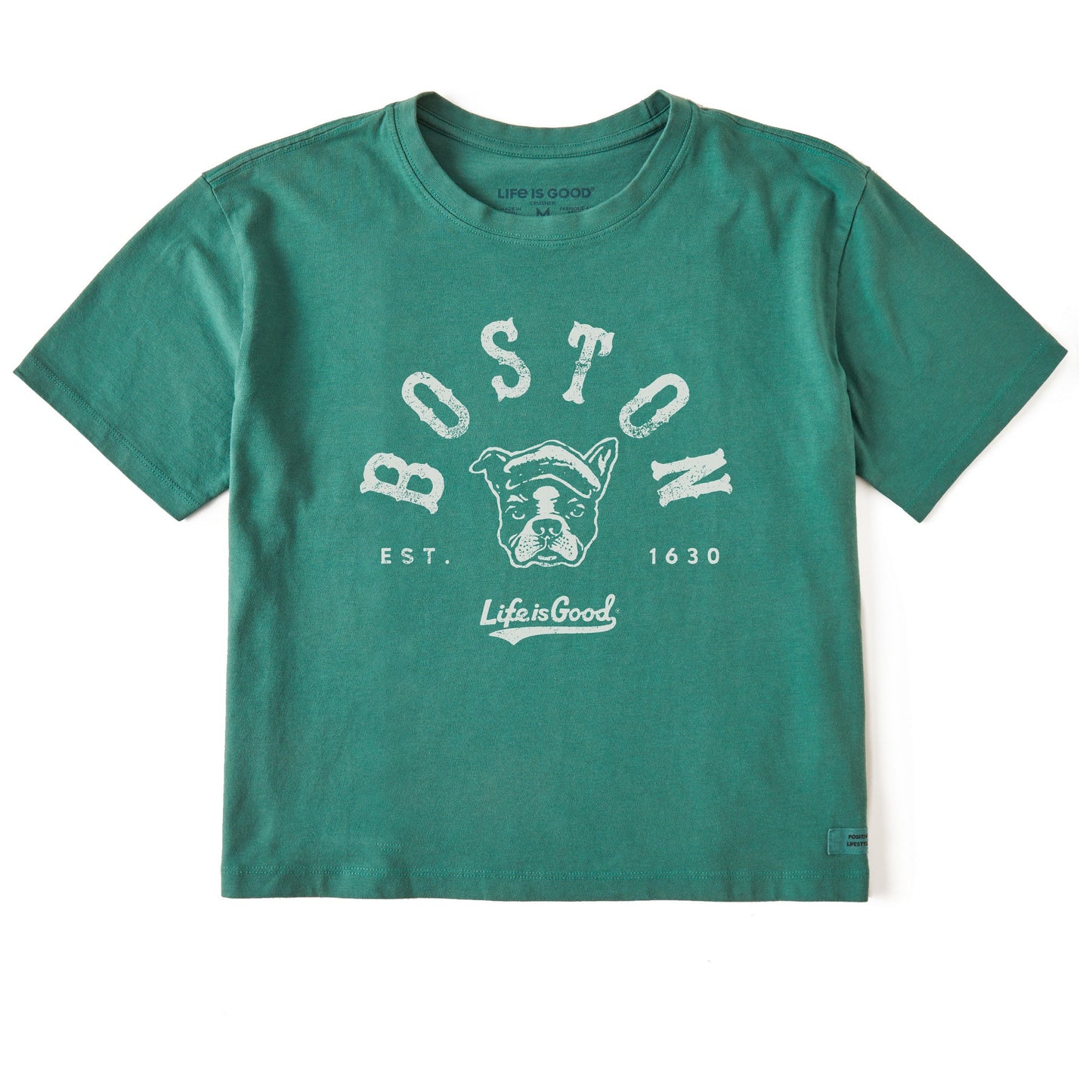 Women's Boston Dog Short Sleeve Crusher Boxy Tee