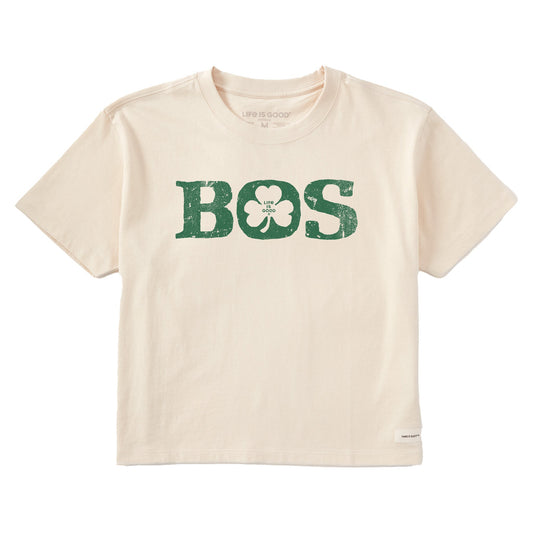 Women's Boston Shamrock Short Sleeve Crusher Boxy Tee