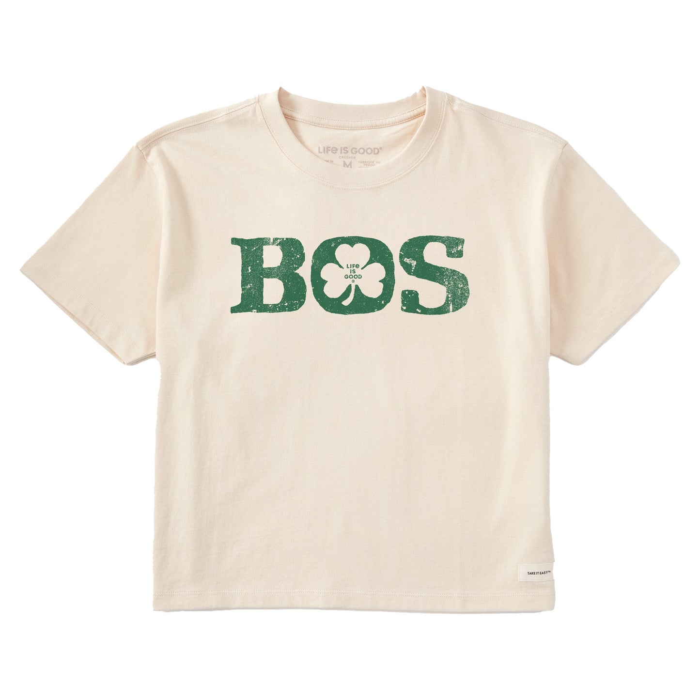 Women's Boston Shamrock Short Sleeve Crusher Boxy Tee