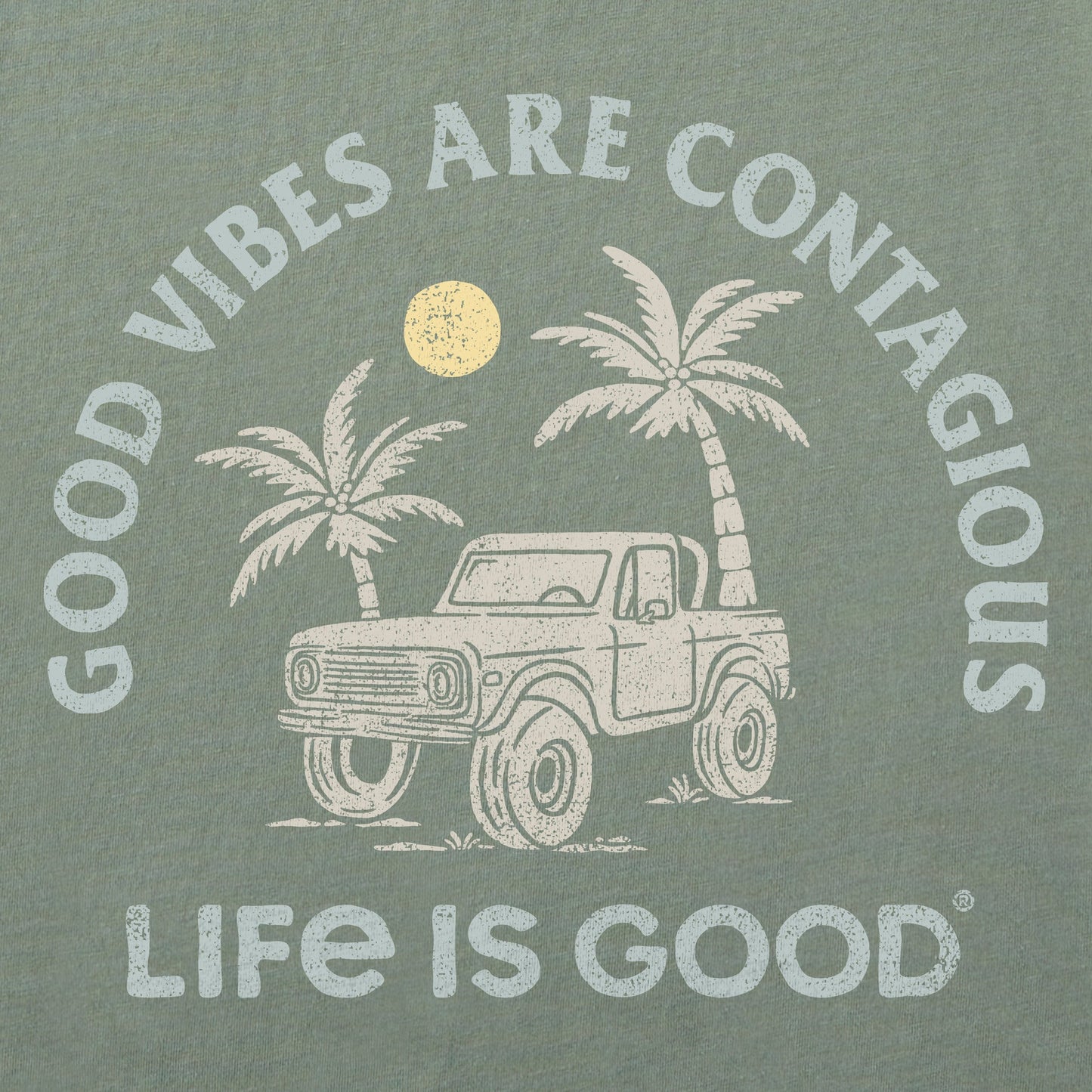 Women's Good Vibes are Contagious ATV Short Sleeve Crusher Boxy Tee