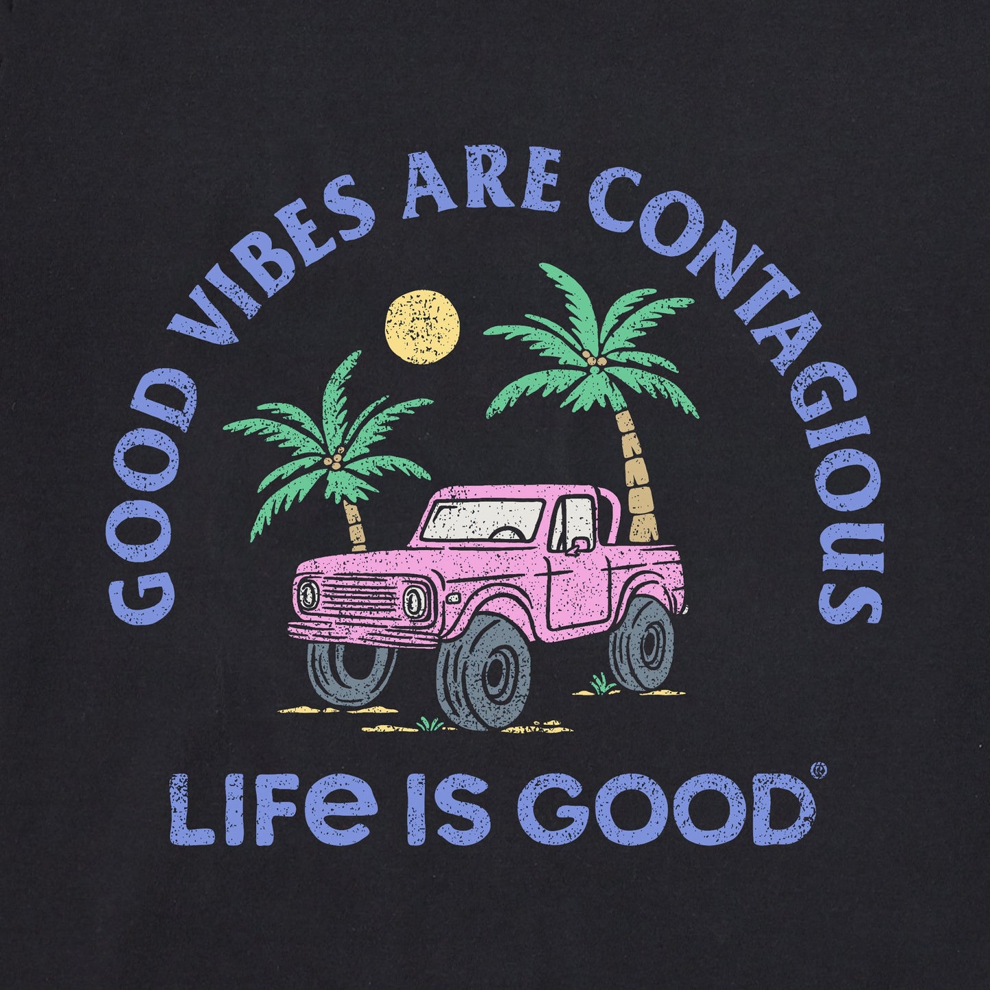 Women's Good Vibes are Contagious ATV Short Sleeve Tee