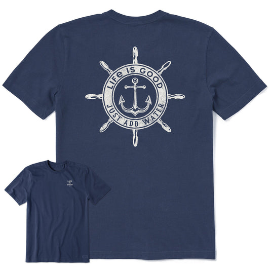 Men's Just Add Water Anchor Compass Short Sleeve Tee