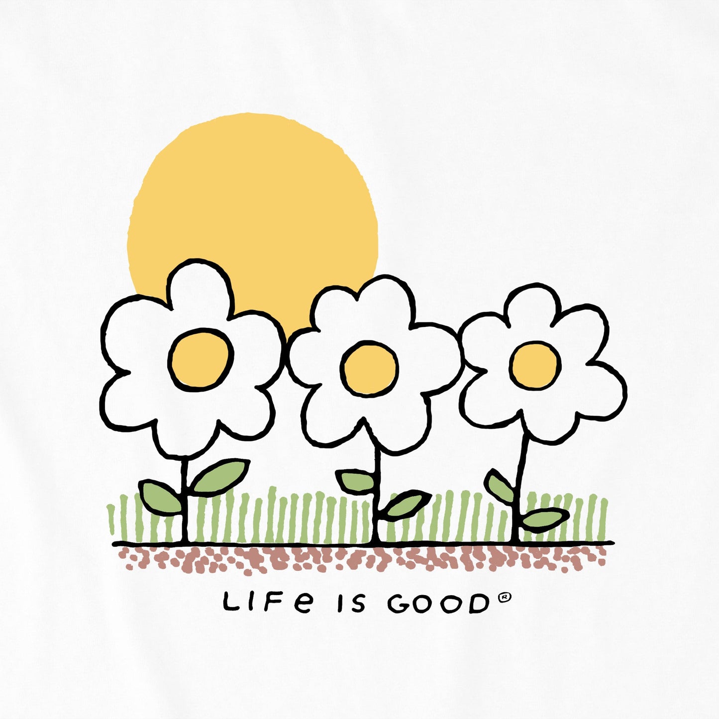 Women's 3 Little Flowers Short Sleeve Tee