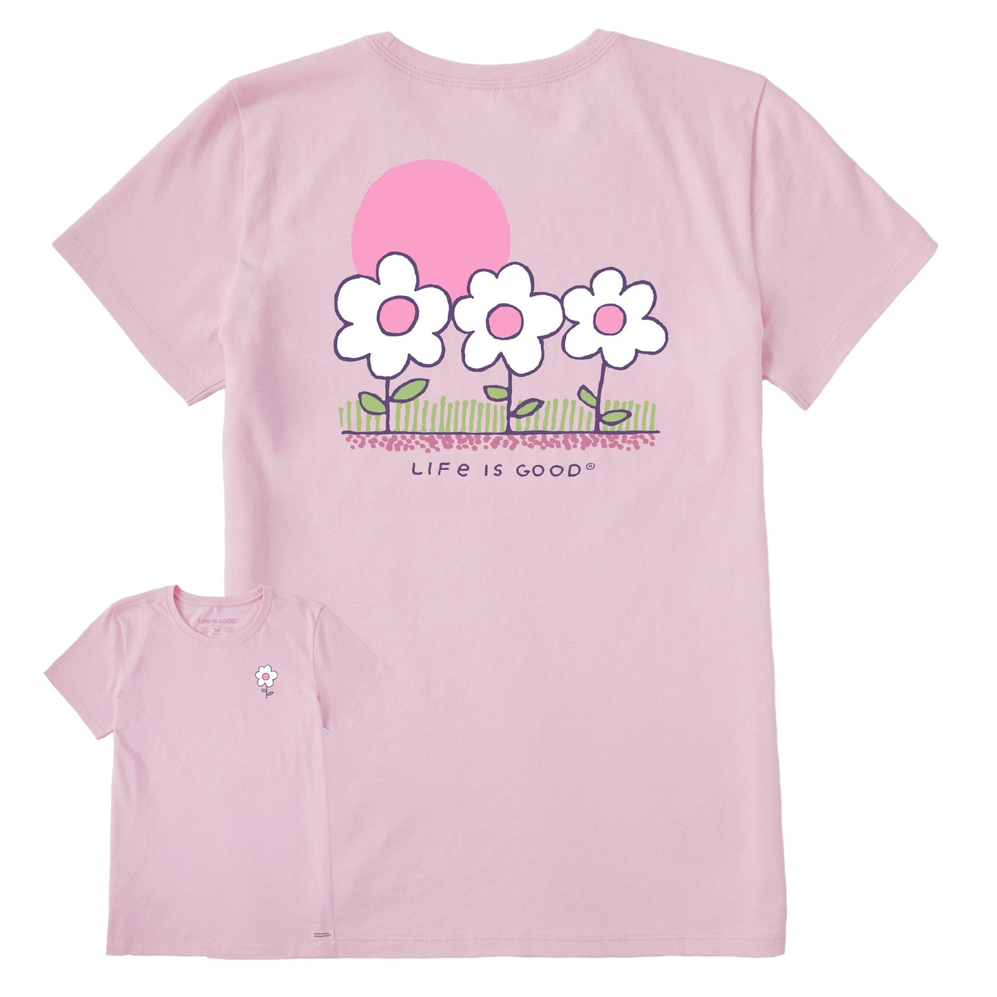 Women's 3 Little Flowers Short Sleeve Tee