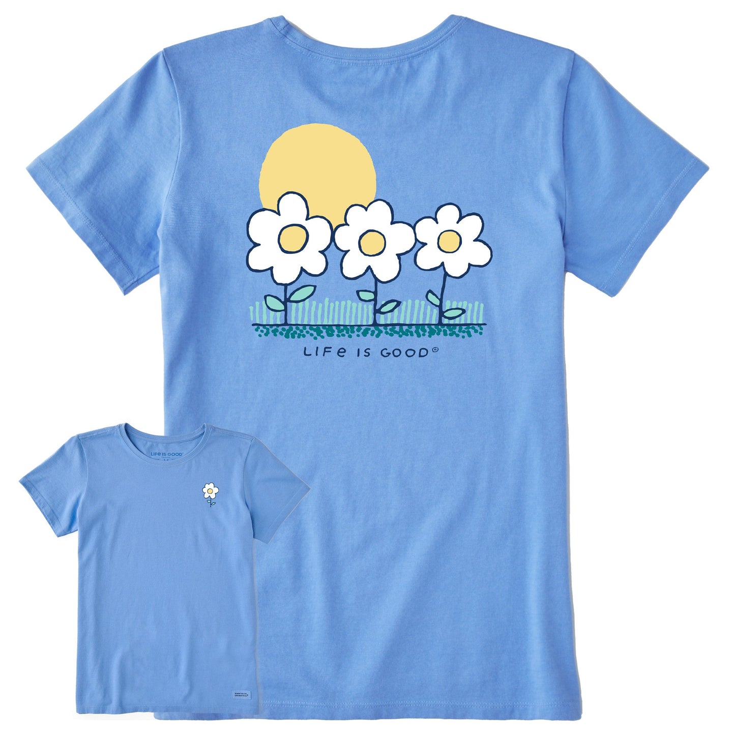 Women's 3 Little Flowers Short Sleeve Tee