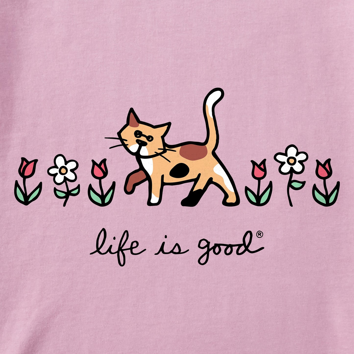 Women's Al with Flowers Short Sleeve Crusher Tee