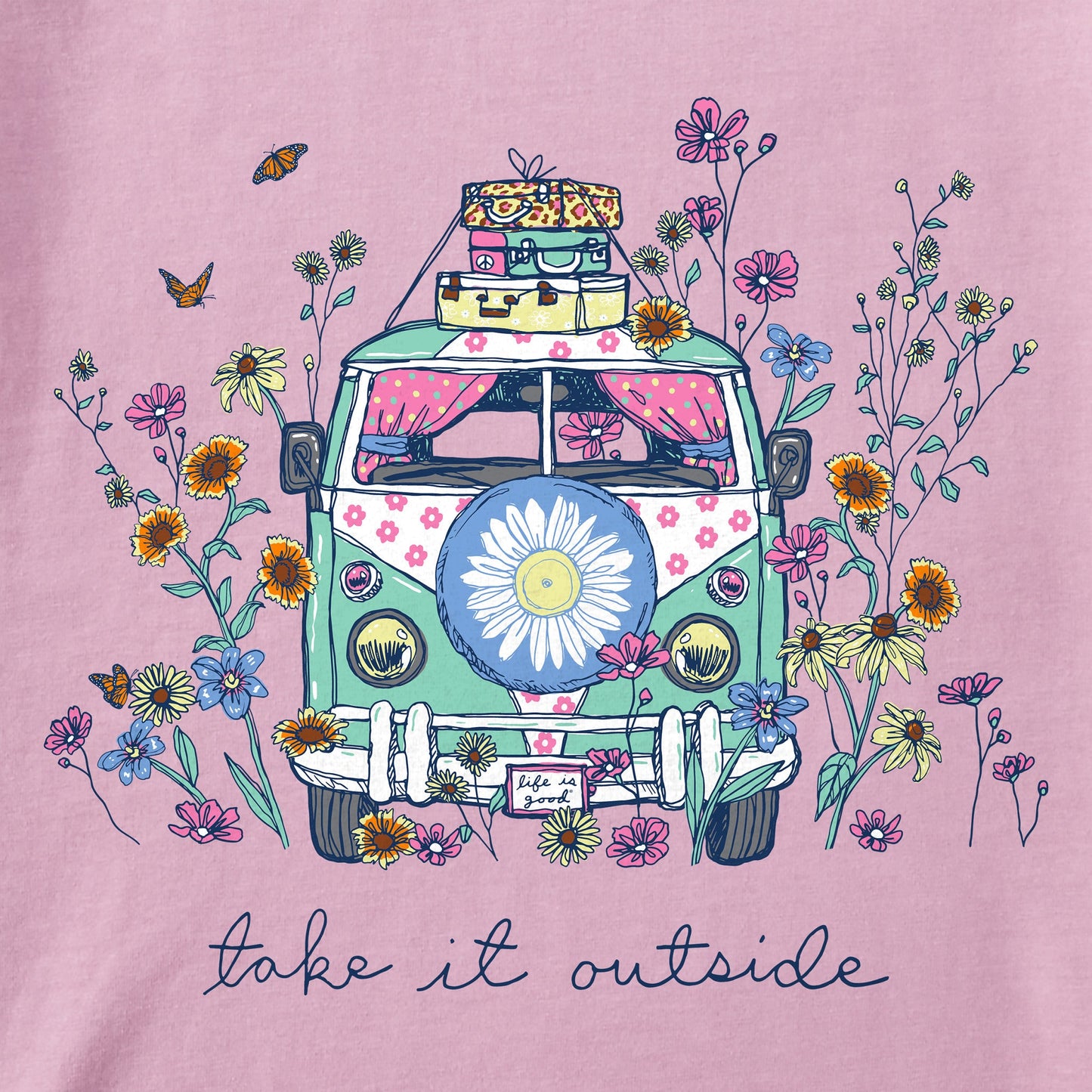 Women's Take It Outside Wildflower Van Short Sleeve Tee
