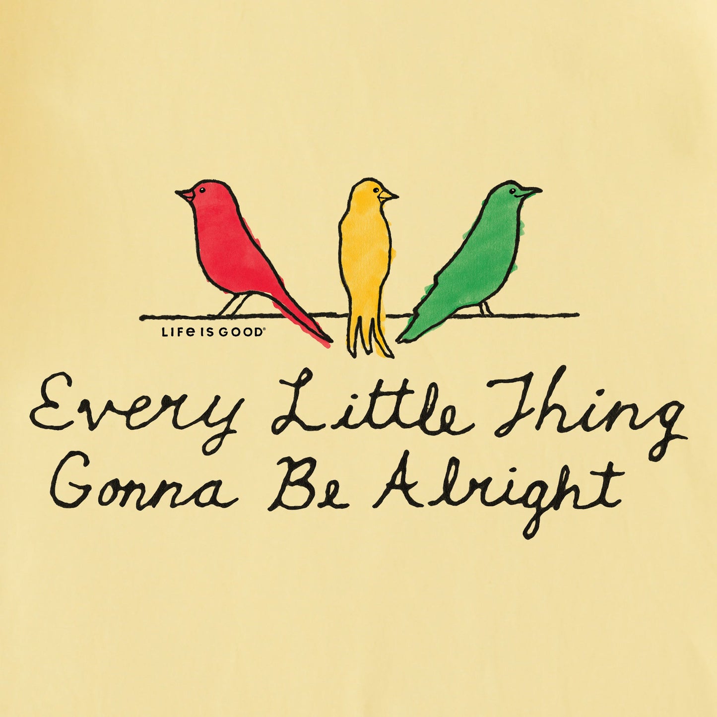 Women's Three Little Birds Gonna Be Alright Short Sleeve Tee