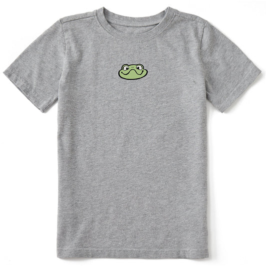 Kids Mini Frog Face Short Sleeve Crusher Tee