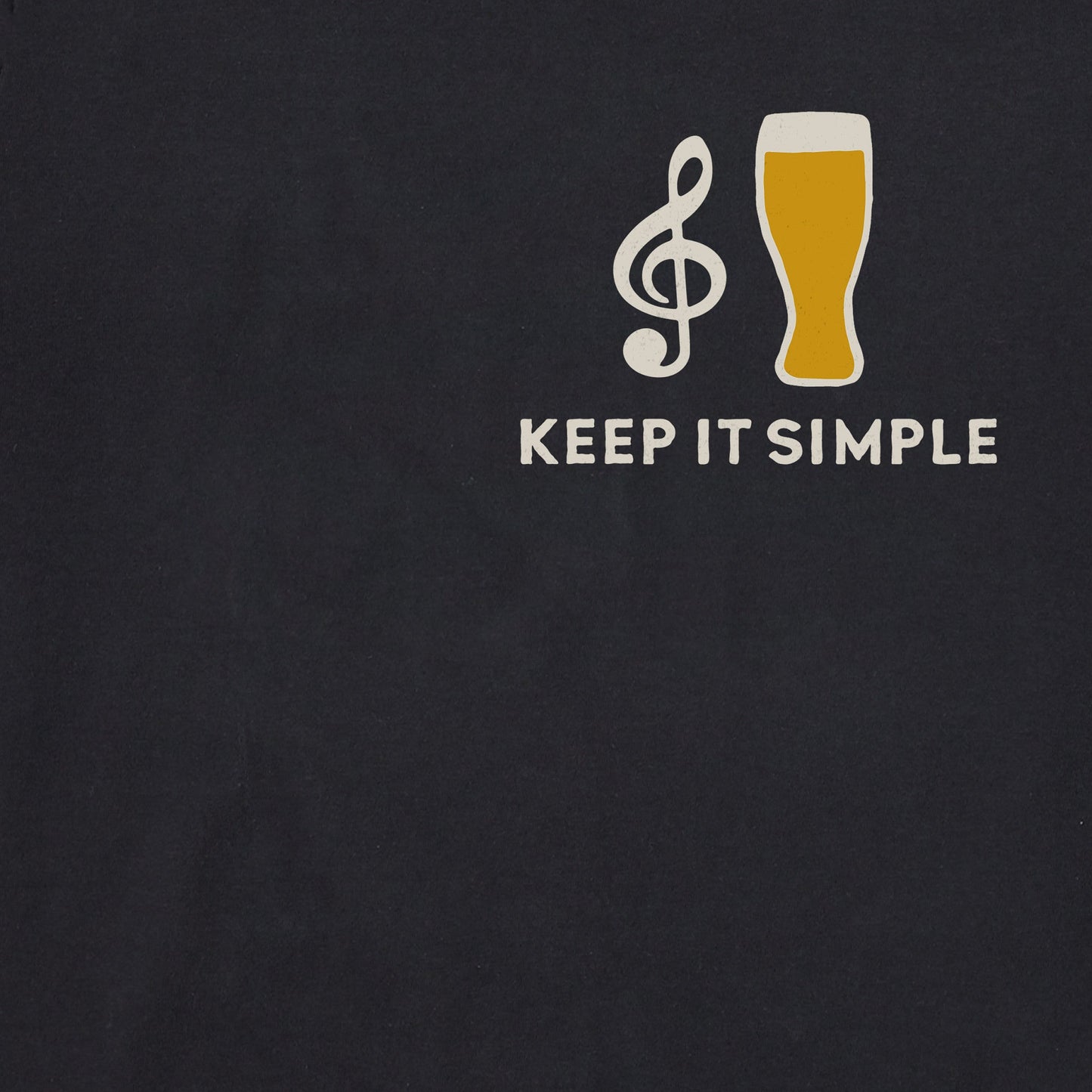 Men's Mini Music Beer Short Sleeve Tee