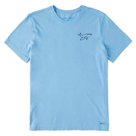 Men's Mini Swimming Whale Short Sleeve Crusher Tee