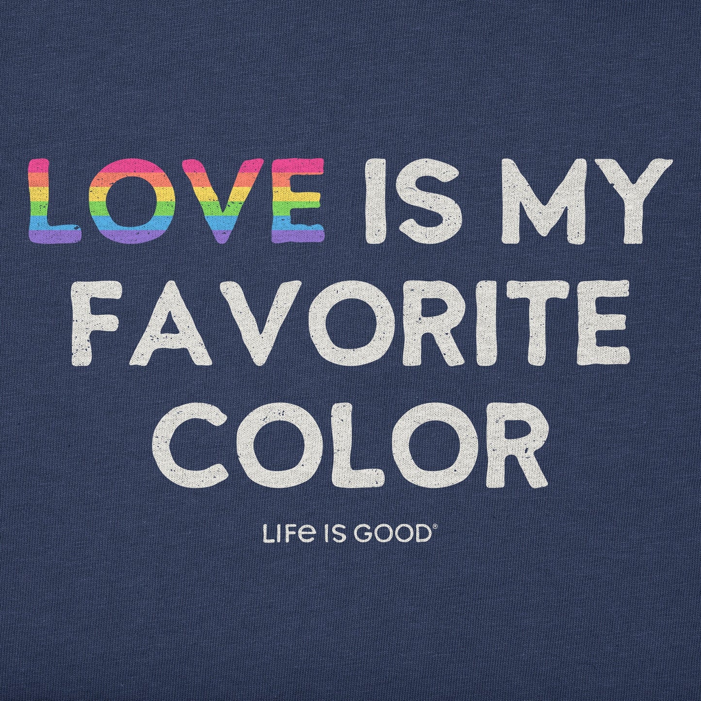 Women's Crafty LOVE is my Favorite Color Short Sleeve Crusher Boxy Tee