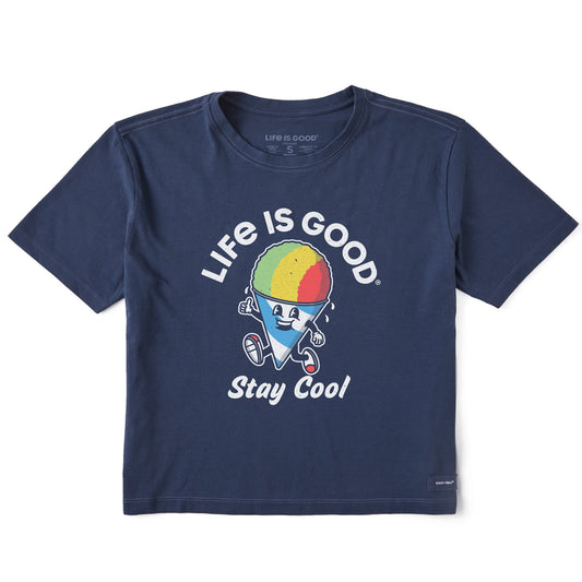 Women's Snow Cone Stay Cool Short Sleeve Crusher Boxy Tee
