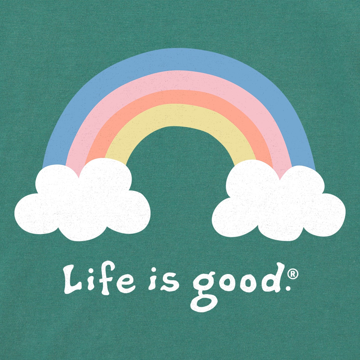 Women's Rainbow Short Sleeve Crusher Boxy Tee