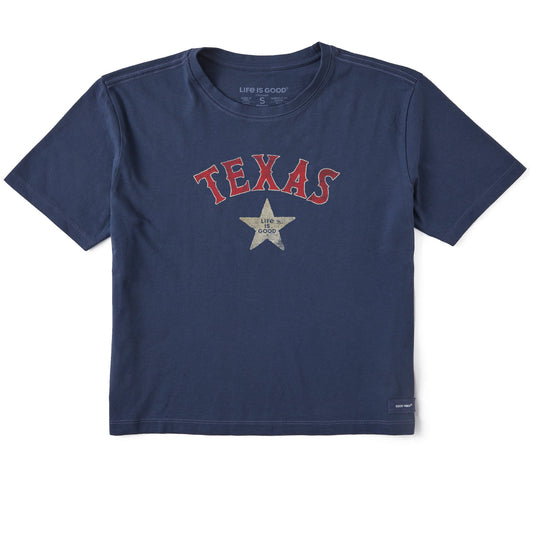 Women's Texas Lone Star Short Sleeve Crusher Boxy Tee